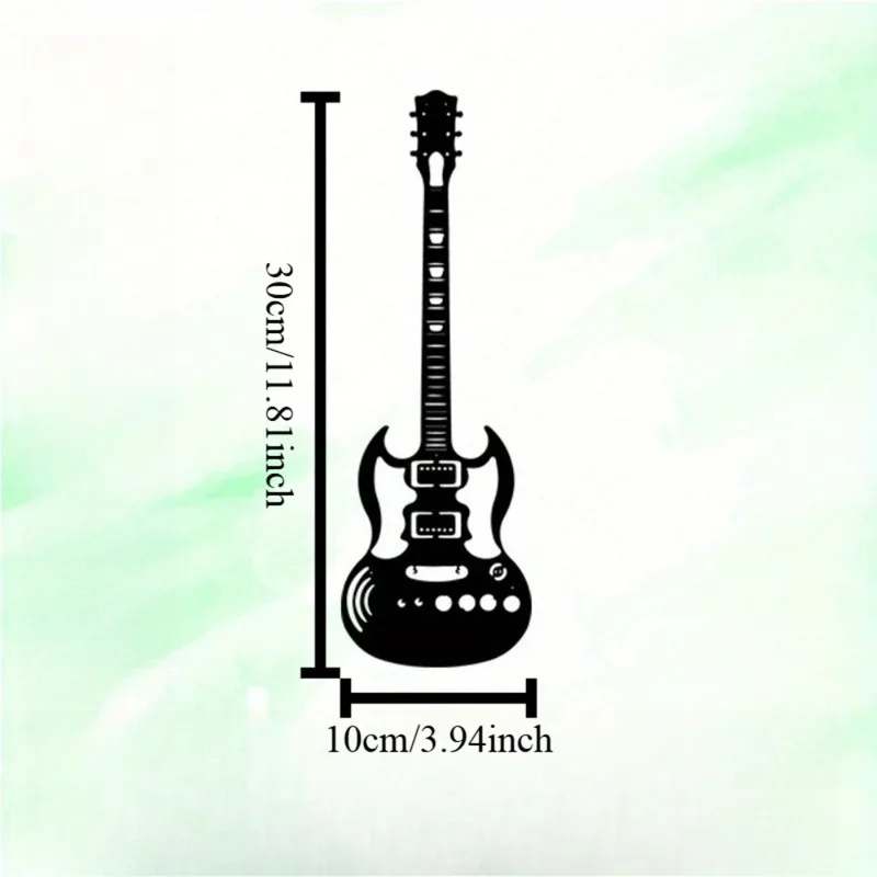 Brand 3D Metal Guitar Wall Art - Home Bar Lounge recension och pris